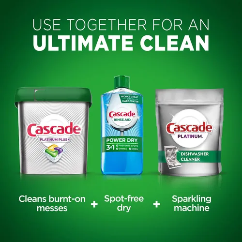 Miniatura 8 de Cascade Platinum ActionPacs Cápsulas de detergente para lavavajillas, fresco, 48