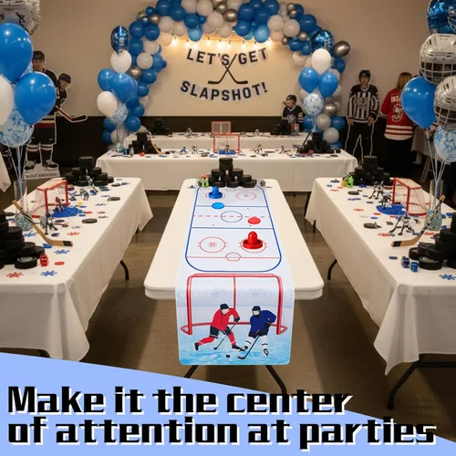 Miniatura 5 de Juego de mesa de hockey de aire, empujadores de hockey de aire, camino de mesa para deportes, decoración de fiesta, regalo
