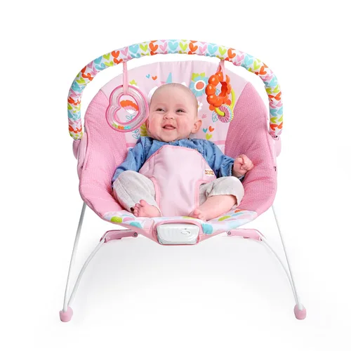 Miniatura 2 de Bright Starts Silla Mecedora para Bebé con Vibraciones Relajantes - Asiento para Bebés - Desmontable - Barra de Juguetes, Pies Antideslizantes, 0-6