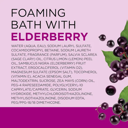 Miniatura 9 de Dr Teal's Baño espumoso con sal pura de Epsom, saúco negro con vitamina D, 34 onzas líquidas (paquete de 4)
