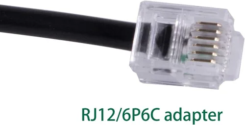 Miniatura 2 de DB9 Serial RS232 a RJ12 6P6C Cable adaptador para APC PDU 940-0144A