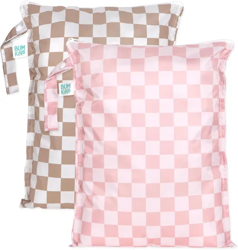 Miniatura 17 de Bumkins - Bolsa húmeda impermeable más grande - Para bebé, viajes, traje de baño, pañales de tela, piezas de bomba, piscina, gimnasio, artículos
