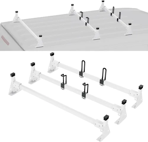Miniatura 13 de VEVOR Portaequipajes de escalera para techo de furgoneta de 54 pulgadas, capacidad de 800 libras, portaequipajes de techo de acero resistente