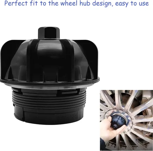 Miniatura 4 de ZKTOOL Llave de rueda para tapa de cubo de rueda compatible con Mercedes-Benz W205 AMG e63 c63 c63s Maybach S65, 2015-2019, llave de extracción