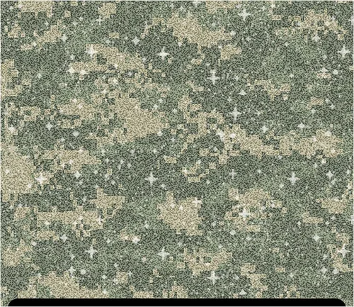 Miniatura 8 de Camuflaje Estampado Glitter HTV (13.33" x 12") - Camuflaje Azul