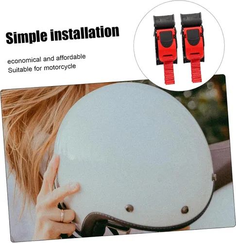 Miniatura 5 de Garneck 2 hebillas de liberación rápida para casco, correa de barbilla, hebillas de clip duraderas, fácil instalación, compatible con varios cascos
