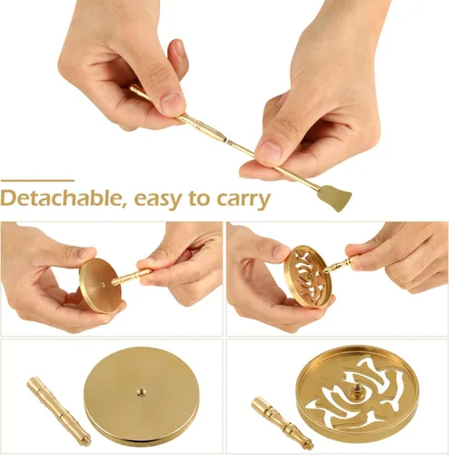 Miniatura 7 de DOITOOL Kit de 5 piezas de incienso chino para quemador de incienso, accesorios de primera calidad para aromaterapia, yoga, meditación, relajación