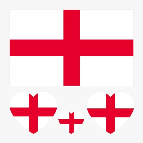 10 hojas de tatuajes faciales temporales de la bandera de Inglaterra 2022, 40 tatuajes falsos extraíbles, para hombres, niños y mujeres (Inglaterra)
