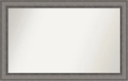 Miniatura 145 de Amanti Art Espejo de pared personalizado no biselado (24.5 x 24.5 pulgadas), marco gris marrón alta, varios tamaños personalizados, espejo de baño