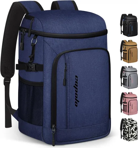 Capolo Mochila térmica térmica impermeable para mujeres y hombres, 36/45 latas, lonchera a prueba de fugas, bolsa térmica suave para acampar y playa
