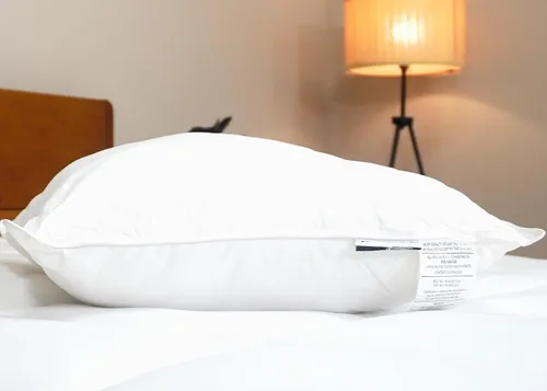 Miniatura 3 de Almohada de poliéster ultra fina de tamaño estándar para dormir plana y baja almohada para dormir boca abajo y dormir boca abajo
