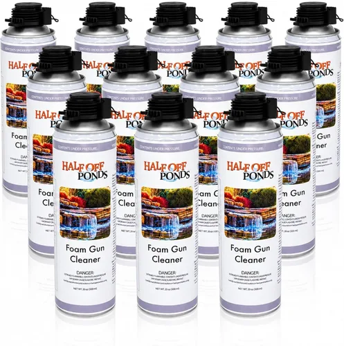 Miniatura 12 de Half Off Ponds Limpiador de pistola de espuma en cascada, disolvente en aerosol de 20 onzas para espuma expansiva y adhesivo sin curar, limpiador