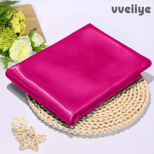 Miniatura 2 de The Yard - Tela de satén suave y sedosa de 1 yarda de 60 pulgadas de ancho, tela sólida para vestidos de novia, costura, manualidades, decoraciones