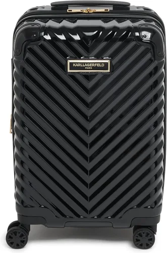 Miniatura 4 de Karl Lagerfeld Paris Carryon Spinner Wheels Hardside para mujer, Negro -, Carryon Spinner Wheels Hardside
