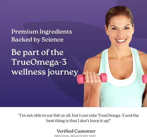 Miniatura 5 de NatureCity True-Omega-3 975 mg Omega-3 Suplementos de aceite de pescado con absorción mejorada de AquaCelle para apoyo cardíaco, cerebro