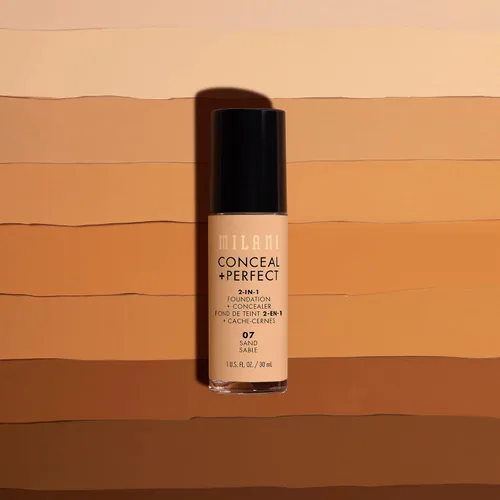 Miniatura 7 de Milani Conceal + Perfect Base + Corrector 2 en 1 para una Tez Impecable, Corrector para Debajo de los Ojos, Cubre Enrojecimiento e Imperfecciones