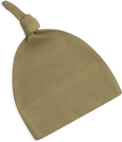 Colored Organics Gorro anudado de algodón orgánico para bebé - Gorro de punto para bebés