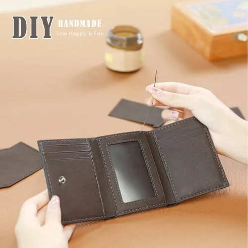 Miniatura 4 de POPSEWING Kit de Bolsa DIY Bolsa de Diseñador para Mujeres, Kit de Bolsas de Cuero DIY, Bolsas Cruzadas de Hombro con Kits de Costura, Kits Hechos a