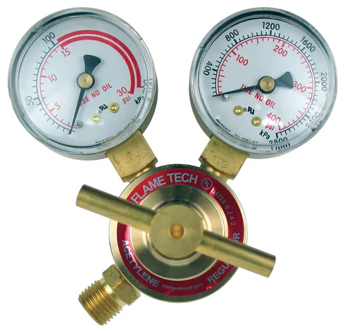 Flame Tech Inc. VLAR-18 Regulador de acetileno ligero, compatible con Victor, probado en los Estados Unidos