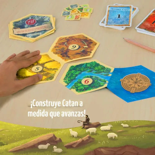Miniatura 4 de EXIT: El Juego - Aventuras en Catan Experiencia Interactiva de Habitación de Escape Cooperativo 1-4 Jugadores 10+ Kosmos Juego