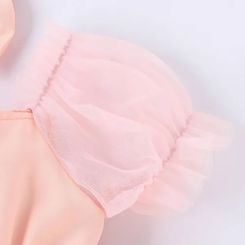 Miniatura 5 de Newborn Baby Girl 1st Birthday Outfit Floral Lace Tulle Romper Tutu Dress Headband Infant Princess Summer Clothes