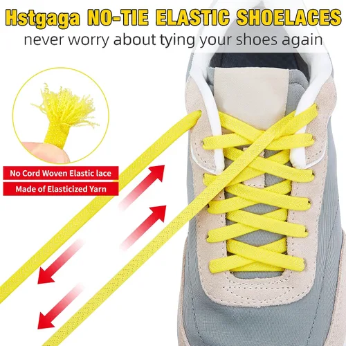 Miniatura 4 de Cordones elásticos para zapatos para niños y adultos, cordones sin ataduras para zapatos deportivos, cordones para zapatos sin atar