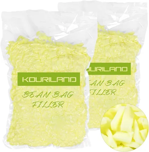Miniatura 19 de Relleno de puf de 5 libras, repuesto de espuma viscoelástica triturada con gel de enfriamiento, relleno de espuma suave y de alta resistencia