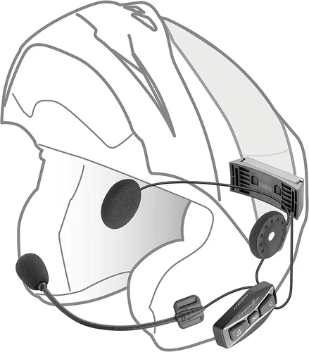 Miniatura 6 de Interphone UCOM4 - Comunicación Bluetooth para motocicleta - 4 conductores de hasta 1.0 mi de alcance - Batería 15 horas - Cascos auriculares