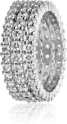 Miniatura 2 de Tienda Essentials Cubic Zirconia All-Around Band Stacking Ring Set (previously Tienda Collection)