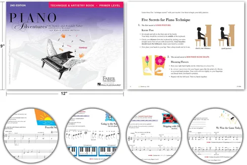Miniatura 4 de Paquete de nivel inicial de Piano Adventures 2ª edición por Nancy Faber - Conjunto de libros de lecciones, teoría, rendimiento, técnica y arte