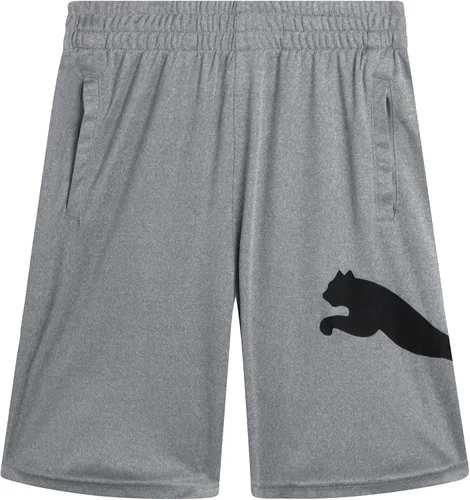 Miniatura 14 de PUMA Pantalones cortos deportivos para niños, de secado rápido, transpirables, entrelazados, con bolsillos (tallas 4-20)