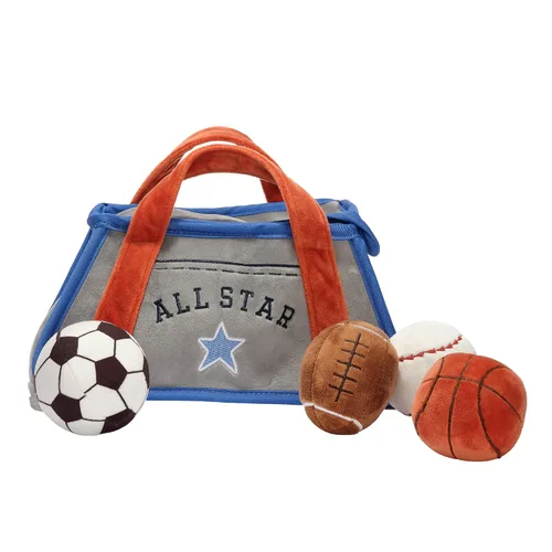Miniatura 2 de Lambs & Ivy Baby Sports - Juego de juguetes de peluche interactivos - Fútbol/Baloncesto/Béisbol