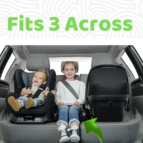 Miniatura 9 de bubblebum Asiento elevador de automóvil, asiento elevador inflable para niños, asiento elevador de viaje, asiento de automóvil estrecho sin respaldo