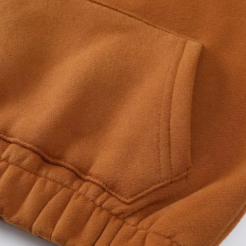 Miniatura 3 de Conjunto de 2 piezas de sudadera con capucha y forro polar cepillado para niños y niñas + pantalones