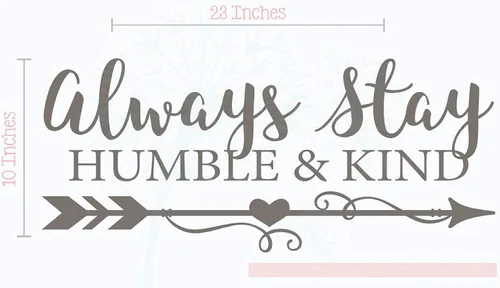 Miniatura 3 de Always Stay Humble & Kind - Calcomanías de vinilo inspiradoras para pared, calcomanías de pared con citas motivacionales, refranes de vinilo