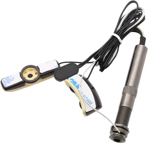 Miniatura 7 de Rocket A-201, micrófono profesional Piezo, ecualizador de guitarra, amplificador profesional. afinador con control de tono y volumen, with microphone