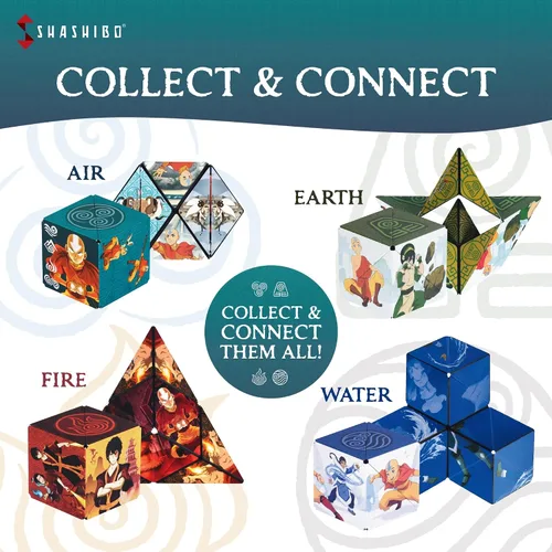 Miniatura 7 de SHASHIBO Avatar The Last Airbender - Caja de cambio de forma, cubo magnético STEM que se transforma en más de 100 formas, descarga la aplicación