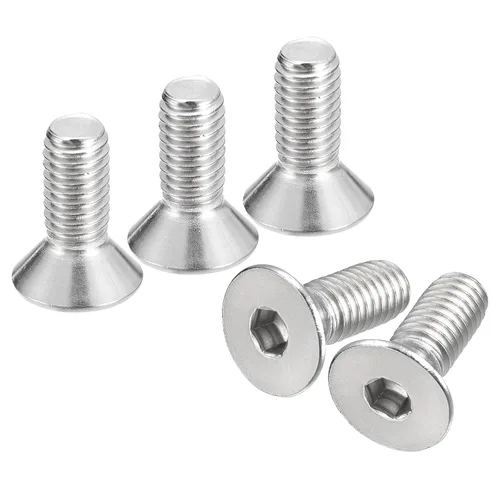 Miniatura 14 de uxcell 5/16-18x1-1/2 Tornillos de cabeza avellanada plana, 5 tornillos de cabeza plana de acero inoxidable 304, rosca completa, pernos avellanados
