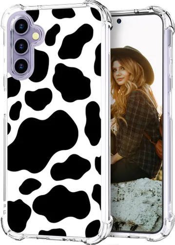 Miniatura 10 de Hungo Funda compatible con Samsung Galaxy S25 Plus/S24 Plus, diseño transparente, diseño femenino de piel femenina S24+ S25+ de astronauta