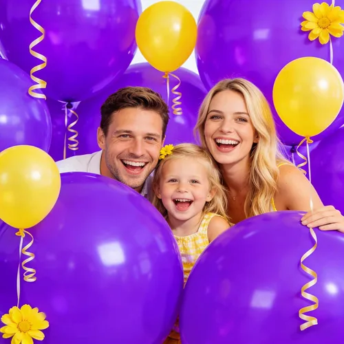 Miniatura 7 de 32 piezas de globos grandes morados de 18 pulgadas, globos redondos grandes de látex para decoración de cumpleaños y bodas. (morado)
