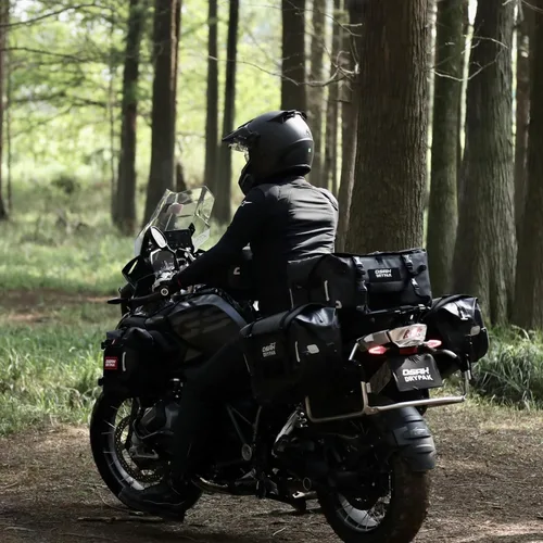 Miniatura 6 de OSAH DRYPAK Bolsa trasera impermeable para motocicleta, 40L Bolsa de lona impermeable, bolsa seca para motocicleta, bolsa de equipaje multifuncional