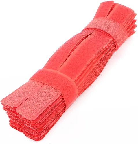 Miniatura 12 de 50 piezas, sujetacables reutilizables, organizador de cables, sostén de cables, 17,8 cm (multicolor2)