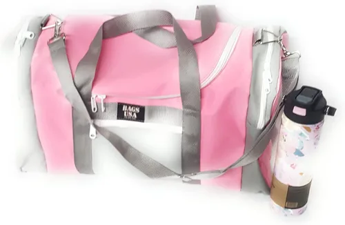 Miniatura 24 de Bolsa de lona triple grande con apertura en U, bolsillo frontal y dos compartimentos laterales, perfecta bolsa de cabina fabricada en Estados Unidos.