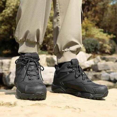 Miniatura 8 de NORTIV 8 Botas de senderismo impermeables para hombre, ligeras, a medio tobillo, botas de senderismo para exteriores