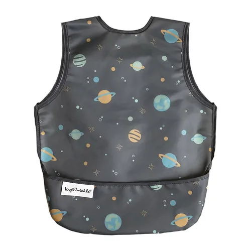 Miniatura 24 de Tiny Twinkle - Babero a prueba de desordenes para bebés varones Babero impermeable para niños pequeños para comer Delantal para bebé para Space