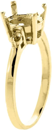 Miniatura 3 de Oro amarillo de 14K Anillo De Aguamarina Natural Oval 9x 7mm zafiro azul claro Accent Tamaños 5A 10