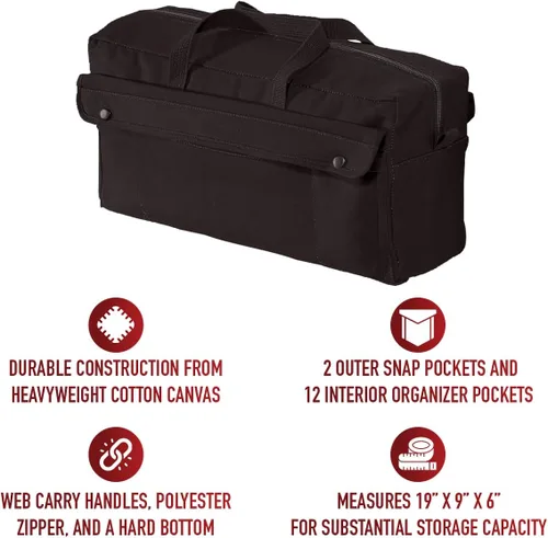 Miniatura 5 de Rothco bolsa de herramientas de lona para mecánicos jumbo - Organización resistente para equipo y herramientas