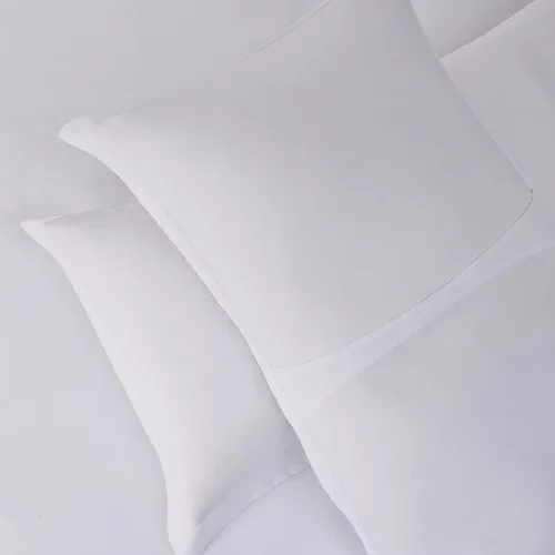 Miniatura 8 de Hearth & Harbor Juego de funda de edredón tamaño individual, color blanco, juego de funda de edredón suave, juego de ropa de cama de 2 piezas