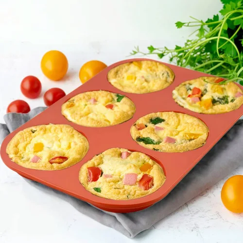 Miniatura 5 de JOERSH Molde de silicona antiadherente para huevos de 4 pulgadas, molde de silicona redondo grande para hornear panes de hamburguesas, bocados