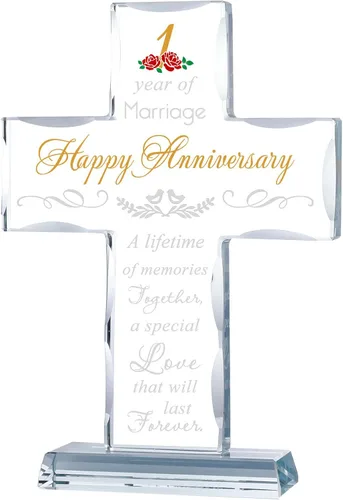 Miniatura 10 de YWHL 50 aniversario de boda, regalos de cruz religiosa para mujeres y hombres, regalo romántico de 50 años para él y ella, recuerdo de cruz